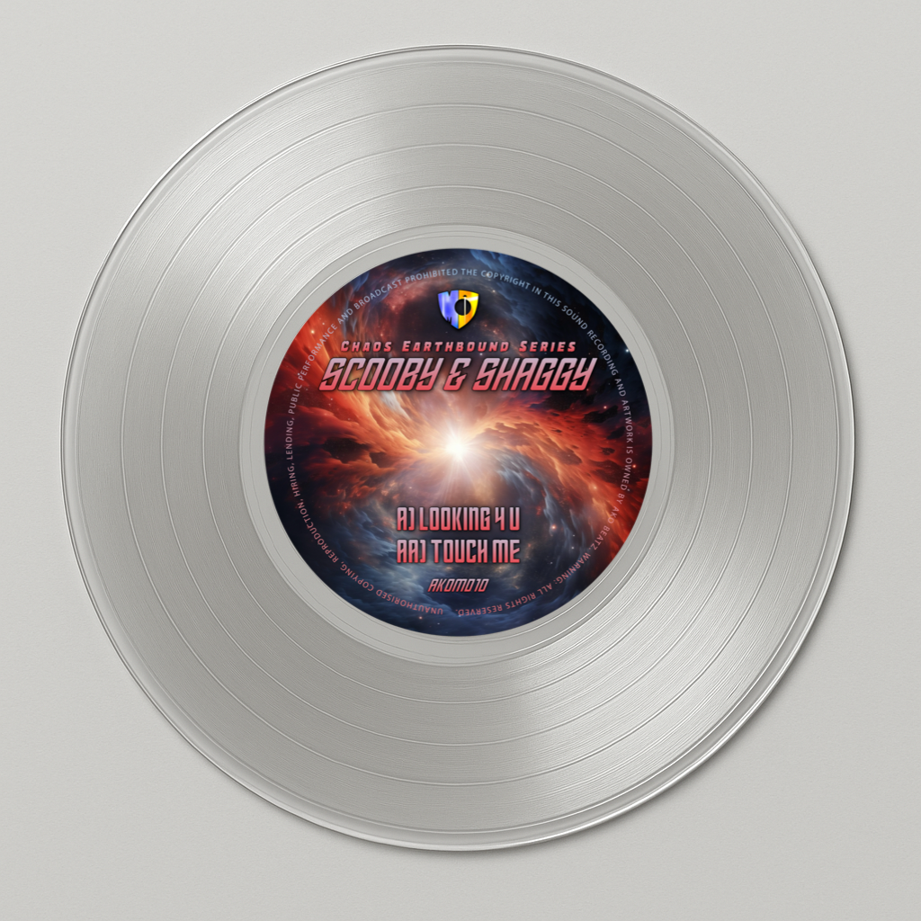 Scooby And Shaggy - Looking 4 U / Touch Me - AKO Major Defence (12", Clear Translucent)