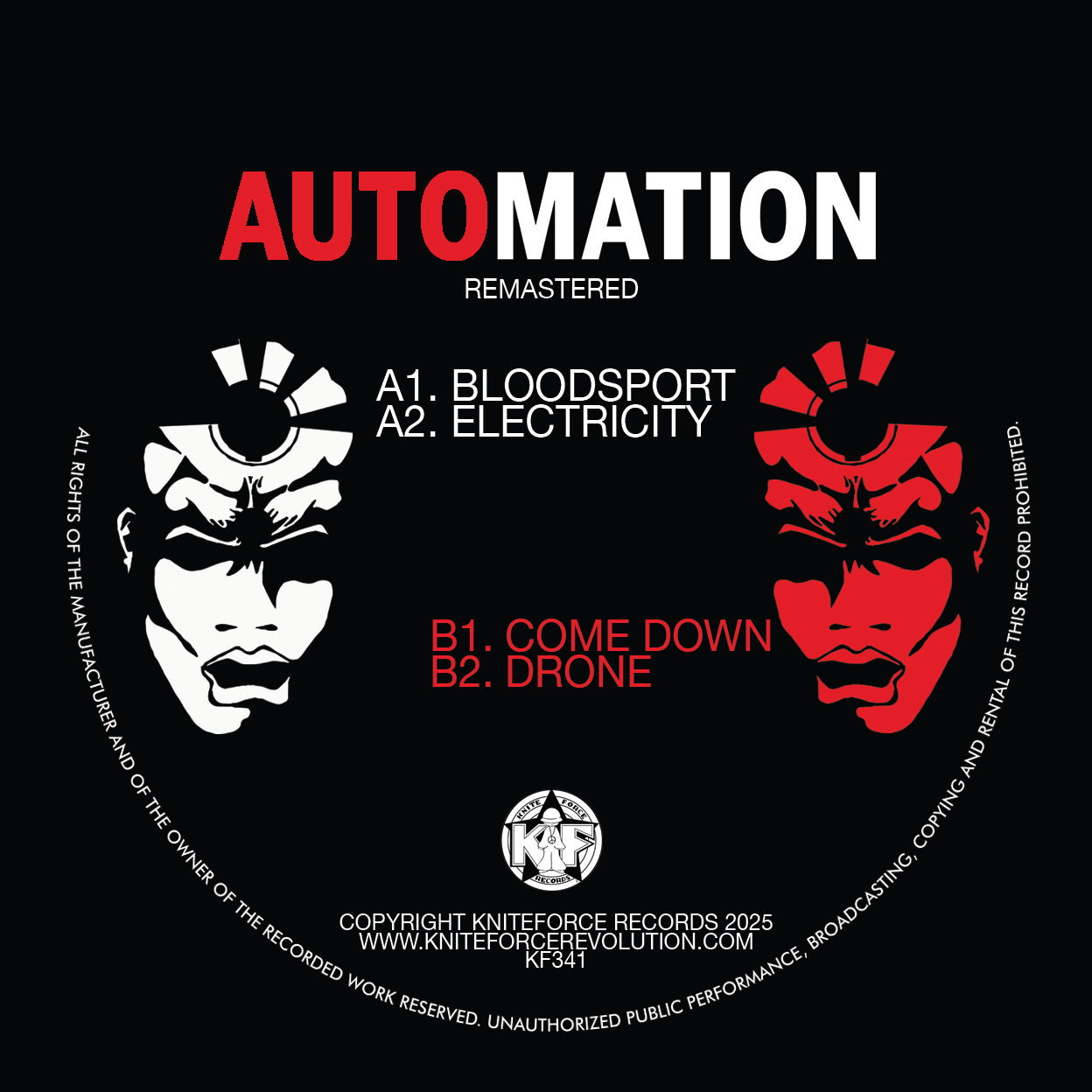 Automation - The Red EP (Remastered) - Kniteforce Records (12")