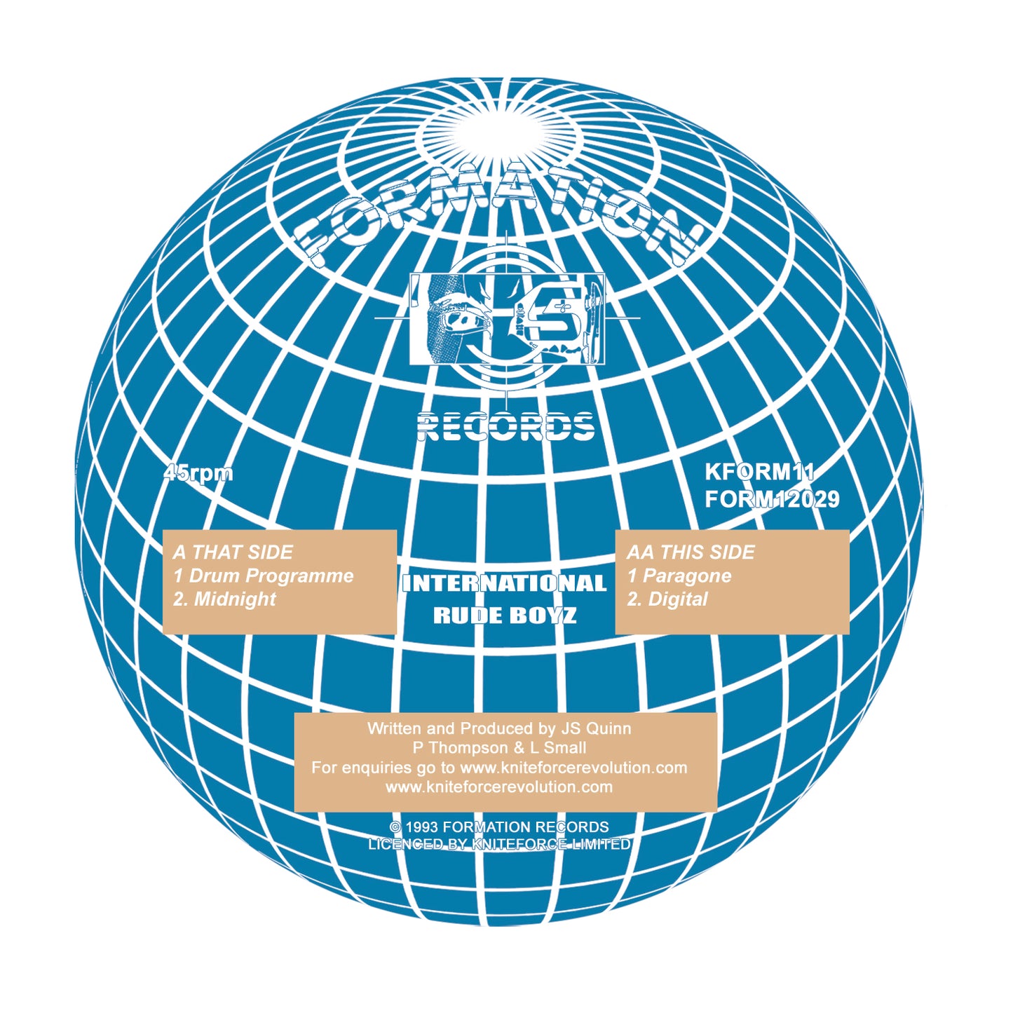 International Rude Boyz - International Acclaim EP - Kniteforce Records (12")