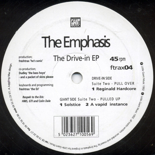 The Emphasis - The Drive-in EP (12", EP)