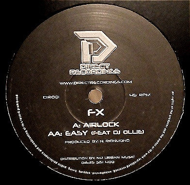 FX (2) - Airlock / Easy - Direct Recordings (12")
