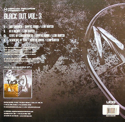 Kryptic Minds & Leon Switch - Black Out Vol: 3 - Defcom Records (12")