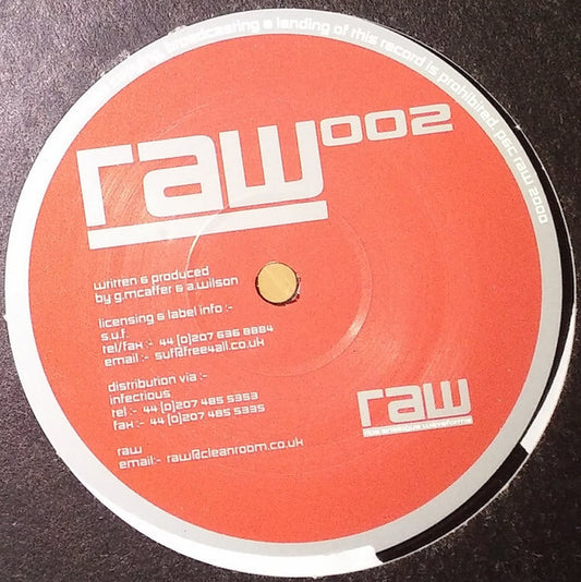 Guy McAffer & Ant - RAW 002 (12")
