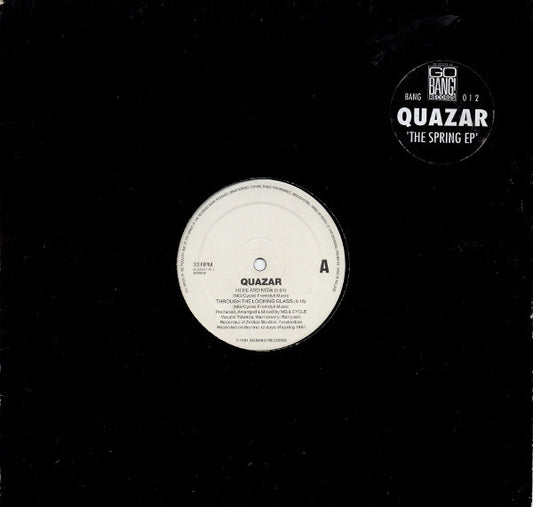 Quazar - The Spring EP (12", EP, Wit)