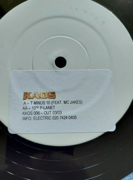 Distorted Minds - T-10 / The Tenth Planet - Kaos Recordings (12")