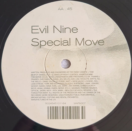 Evil Nine - Less Stress / Special Move (12")