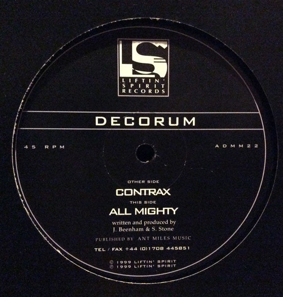 Decorum - Contrax / All Mighty - Liftin' Spirit Records (12")