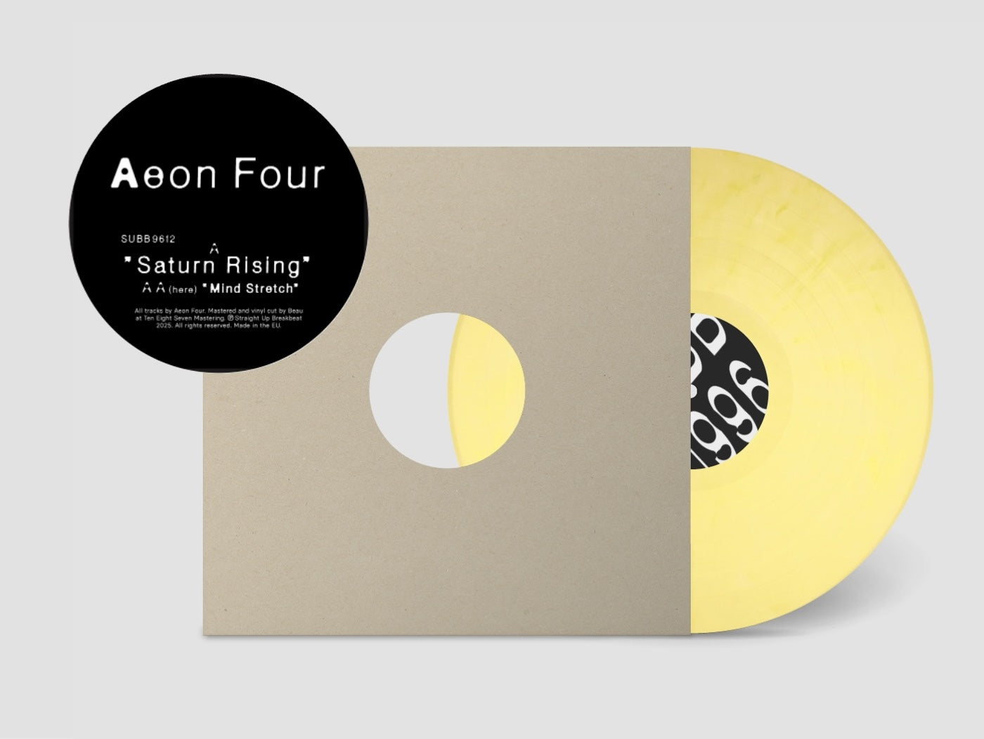 Aeon Four - Saturn Rising - Straight Up Breakbeat (12", Lemon Yellow Vinyl)