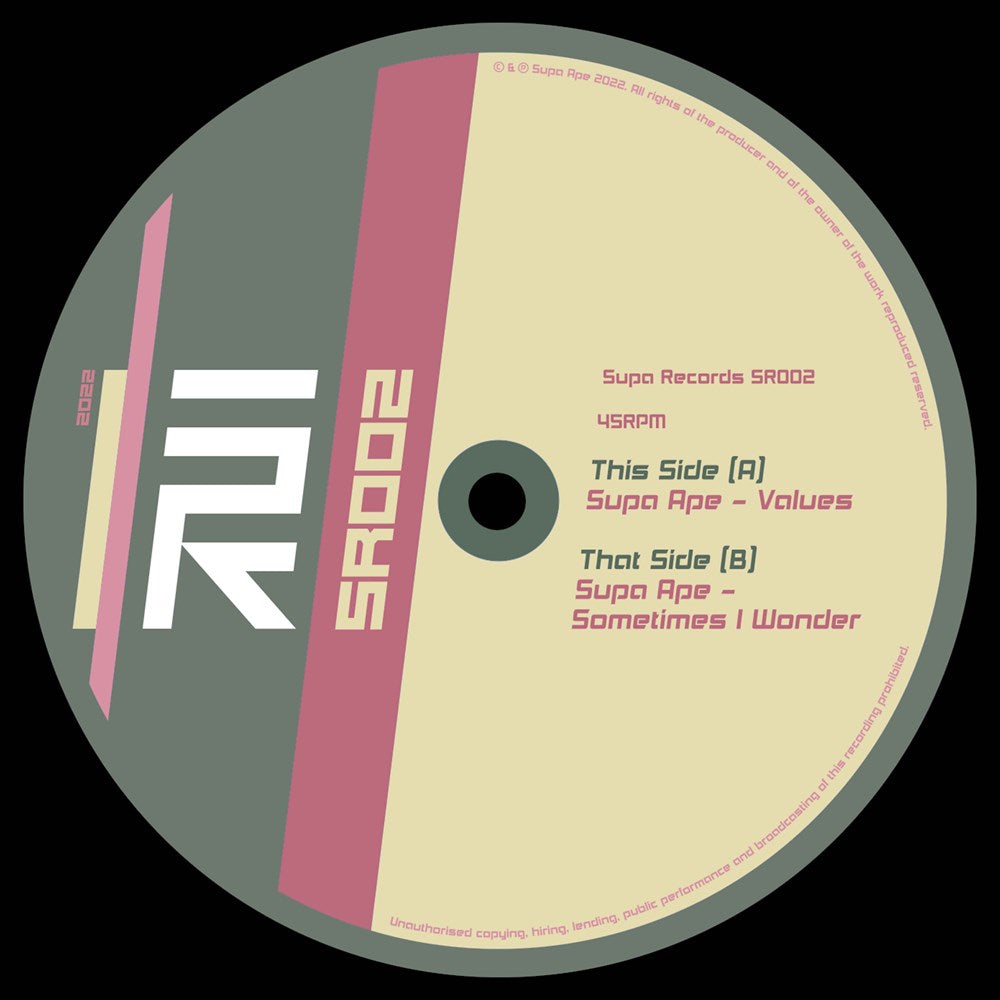 Supa Ape - Values / Sometimes I Wonder (12") - Vinyl Junkie UK