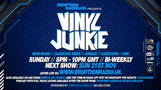 Episode 10 - Vinyl Junkie - Eruption Radio Podcast - 21st November 2021