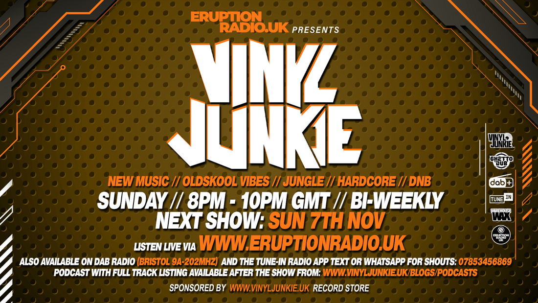 Episode 9 - Vinyl Junkie - Eruption Radio - 7th November 2021