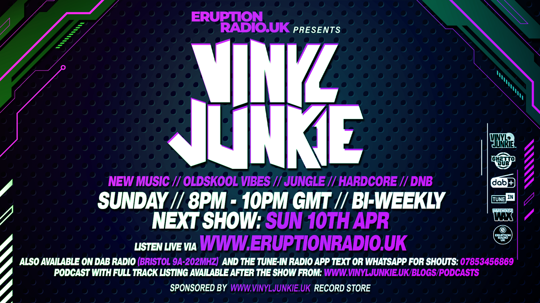 Episode 20 - Vinyl Junkie - Eruption Radio Podcast - 10th April 2022