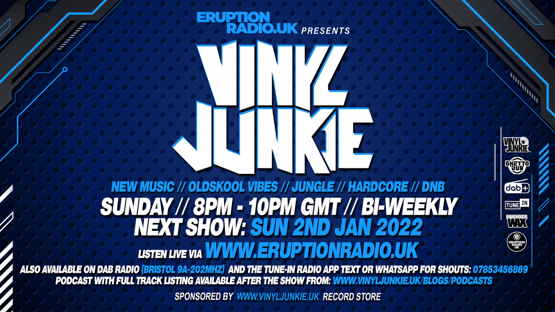 Episode 13 - Vinyl Junkie - Eruption Radio Podcast - 2nd January 2022