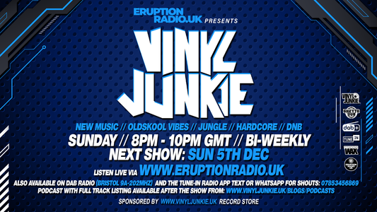 Episode 11 - Vinyl Junkie - Eruption Radio - 5th December 2021