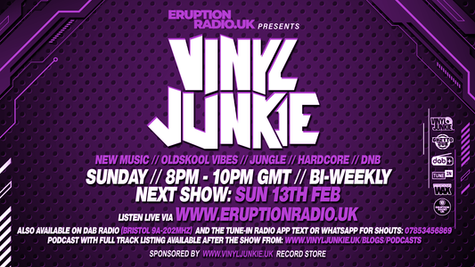 Episode 16 - Vinyl Junkie - Eruption Radio Podcast - 13/02/2022
