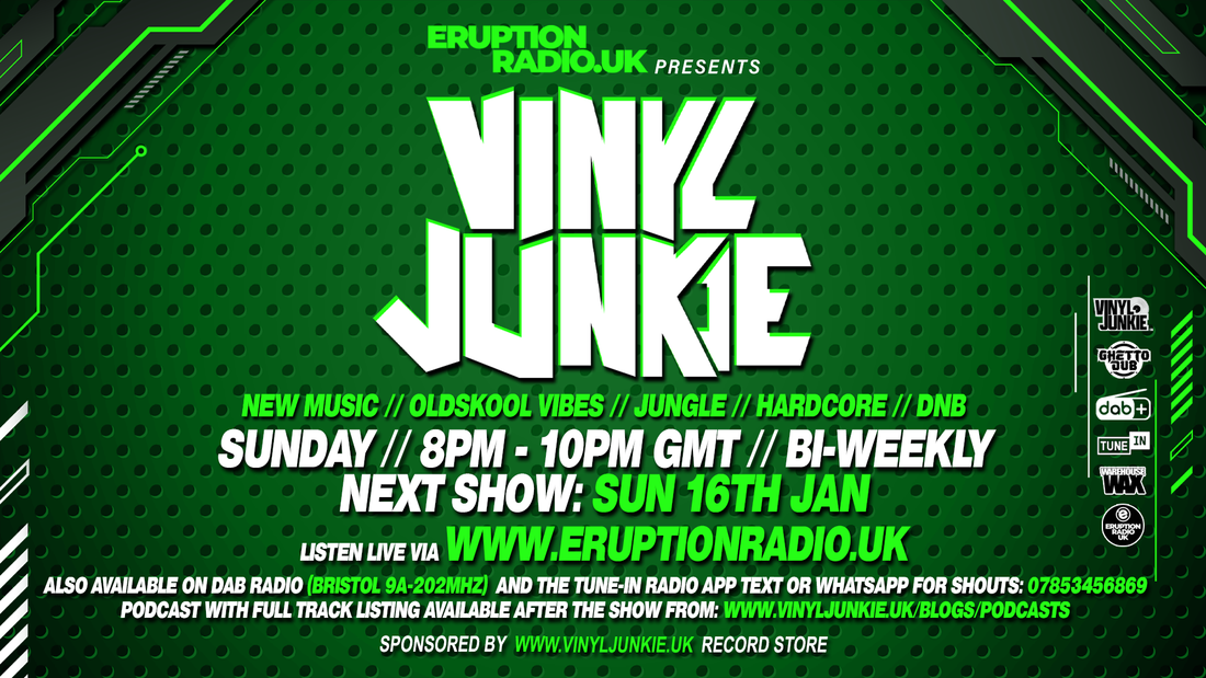 Episode 14 - Vinyl Junkie - Eruption Radio Podcast - 16th January 2022