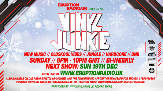 Episode 12 - Vinyl Junkie - Eruption Radio Podcast - 19th December 2021
