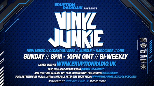 EPISODE 5 - Vinyl Junkie - The Eruption Radio Podcast - 12th September 2021