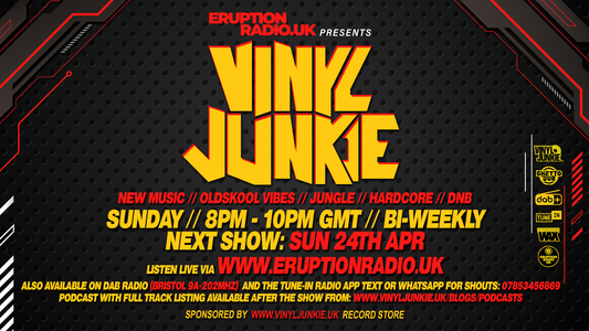 Episode 21 - Vinyl Junkie - Eruption Radio Podcast - 24th April 2022