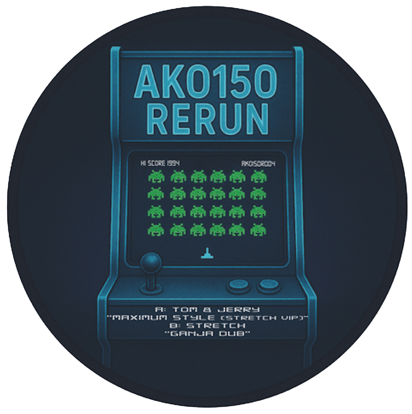 Tom And Jerry - Maximum Style (Stretch VIP) / Ganja Dub - AKO150 Rerun (12", Green Leaf Translucent)