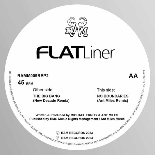 Flatliner - Big Bang / No Boundaries Remixes BY New Decade & Ant Miles (12")