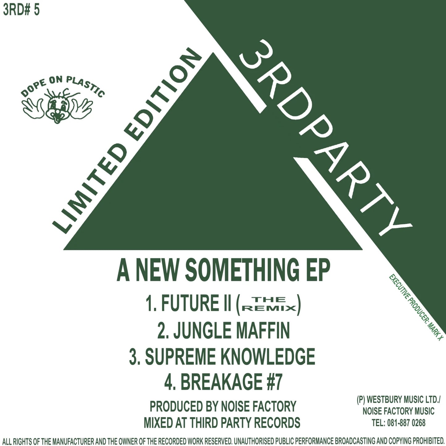 Noise Factory - A New Something EP - 3rd Party (12")