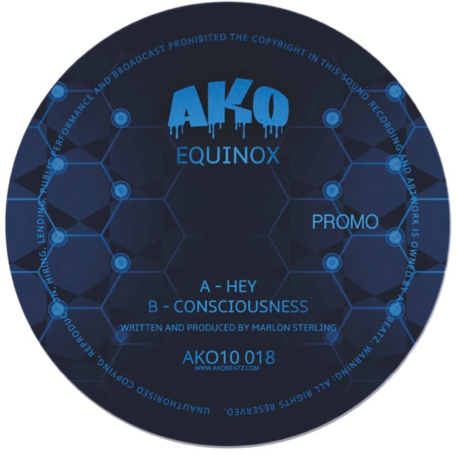 Equinox - Hey / Consciousness  (Blue Vinyl 10")