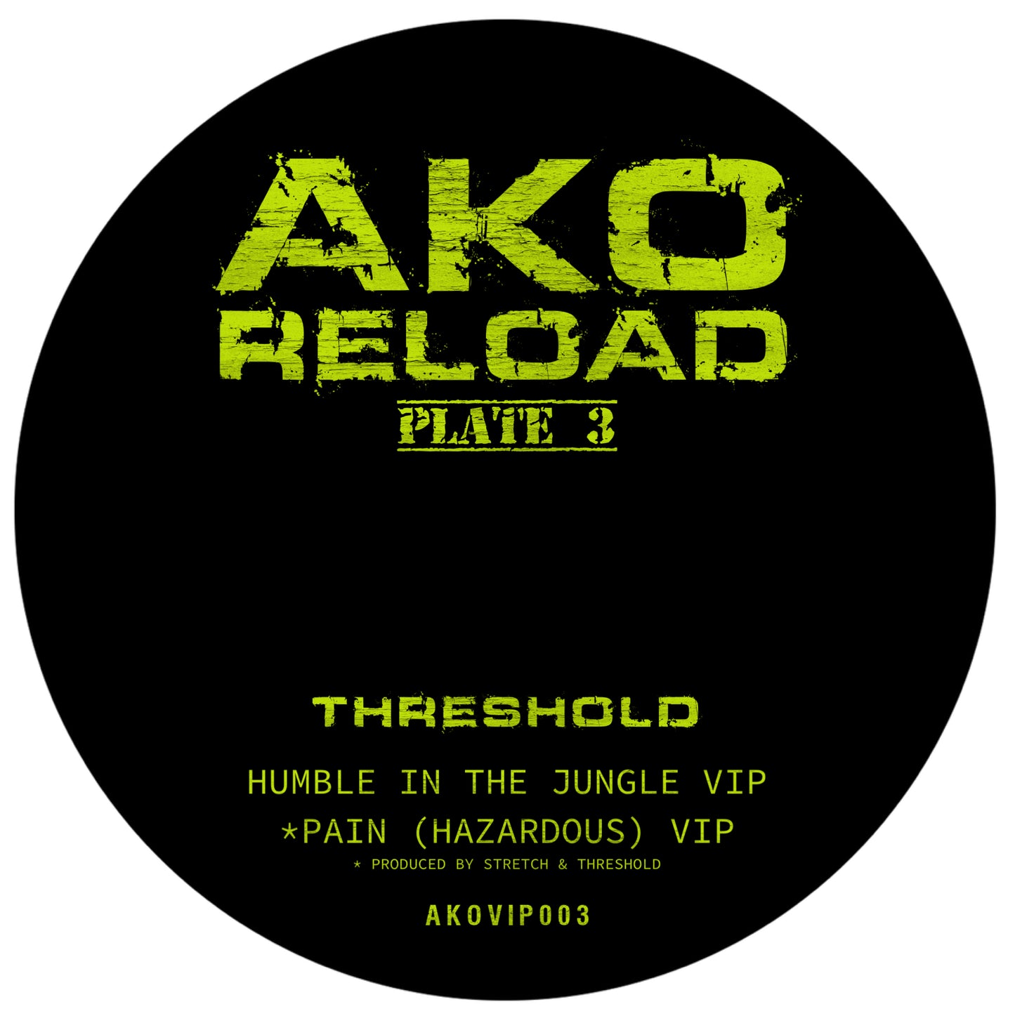 Threshold - Plate 3 - AKO Reload (Yellow Vinyl 12")