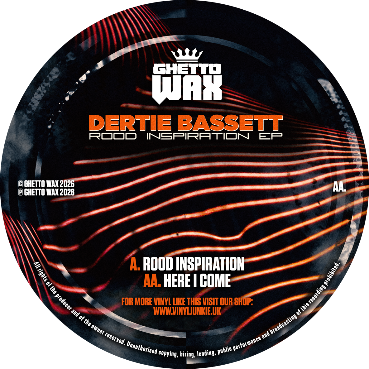 Dertie Bassett - Rood Inspiration / Here I Come -  (10" Ltd Edition Lathe Cut) - Includes WAV Download (4 Tracks)