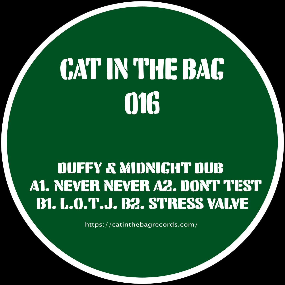 Duffy Dubs & Midnight Dub - Cat In The Bag 016 - Cat In The Bag (12", Green Marbled) - Vinyl Junkie UK