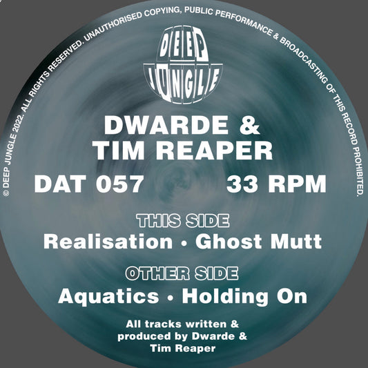 Dwarde & Tim Reaper - Aquatics / Holding On - Deep Jungle (12")