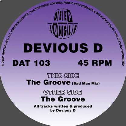 Devious D - The Groove - Deep Jungle (12")