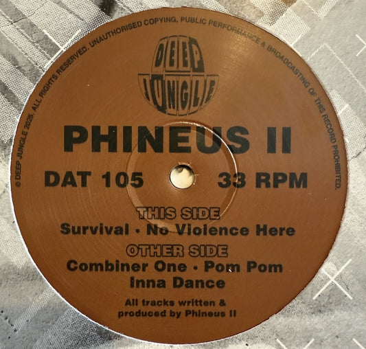 Phineus II - Combiner One / Pom Pom Inna Dance / Survival / No Violence Here - Deep Jungle (12")