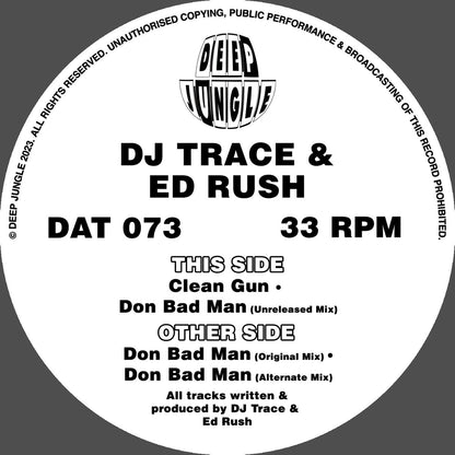 DJ Trace - Don Bad Man - Deep Jungle (12", Special Edition, Brown & White Splatter)