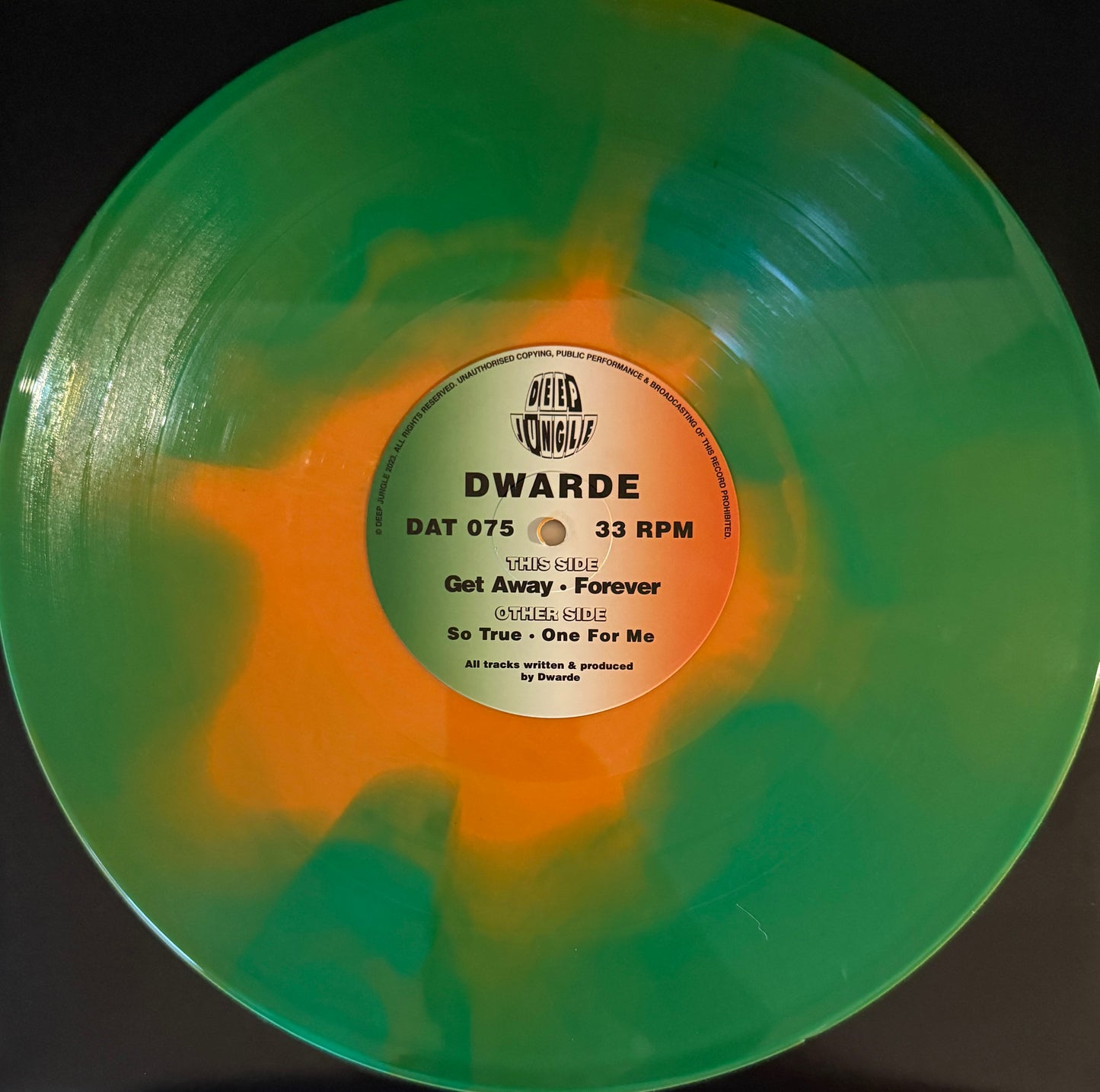 Dwarde - So True / One for Me / Get Away / Forever - Deep Jungle (12", Special Edition, Green & Orange)