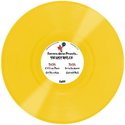 Stu & Nee - The Lost Boys E.P.  - Enormous Mouse Records (12" Yellow Vinyl)