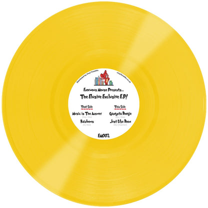 Stu & Nee - The Elusive Exclusive E.P! - Enormous Mouse Records (12" Yellow Vinyl)