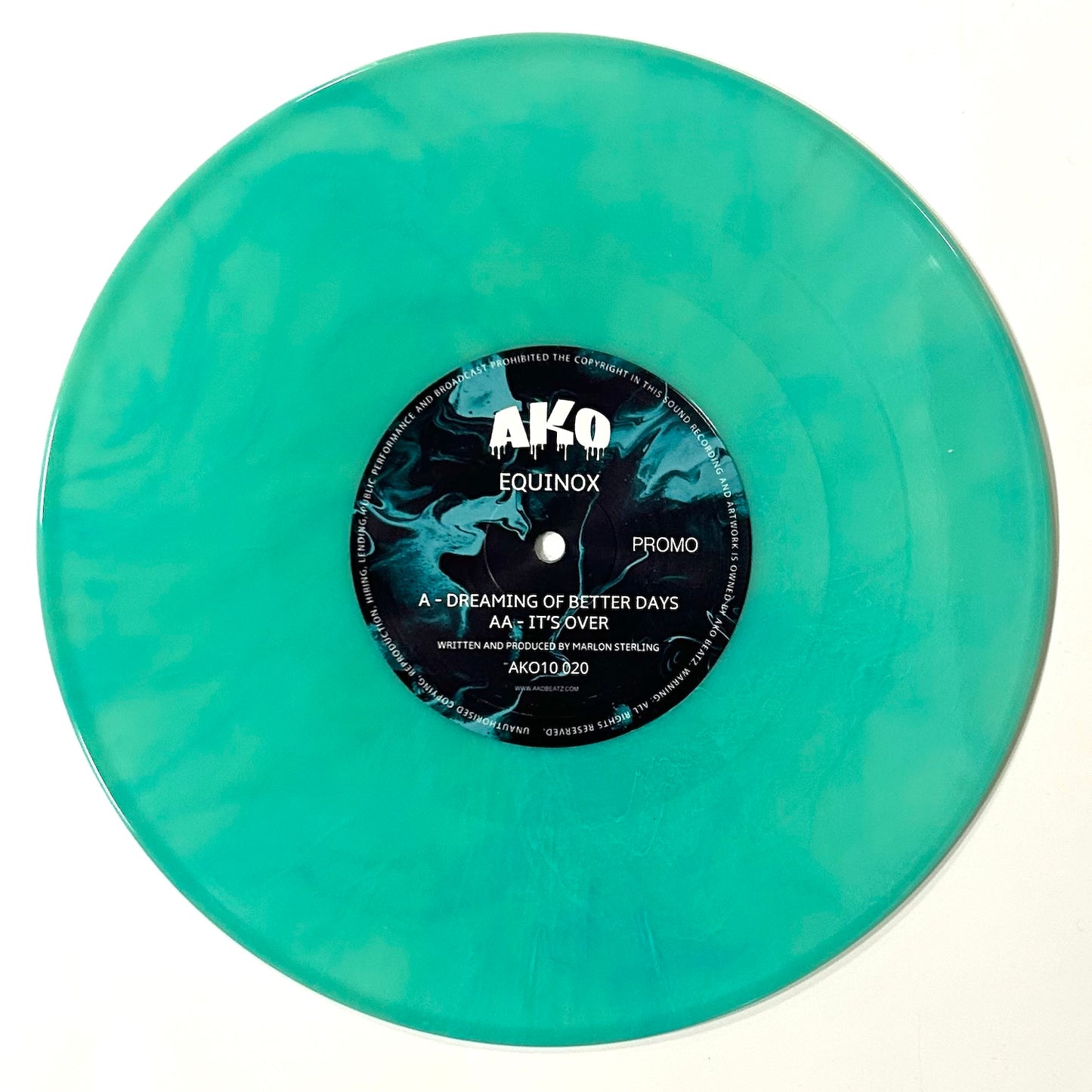 Equinox - Dreaming Of Better Days / It’s Over - AKO10 (10" Teal Smoke Vinyl)