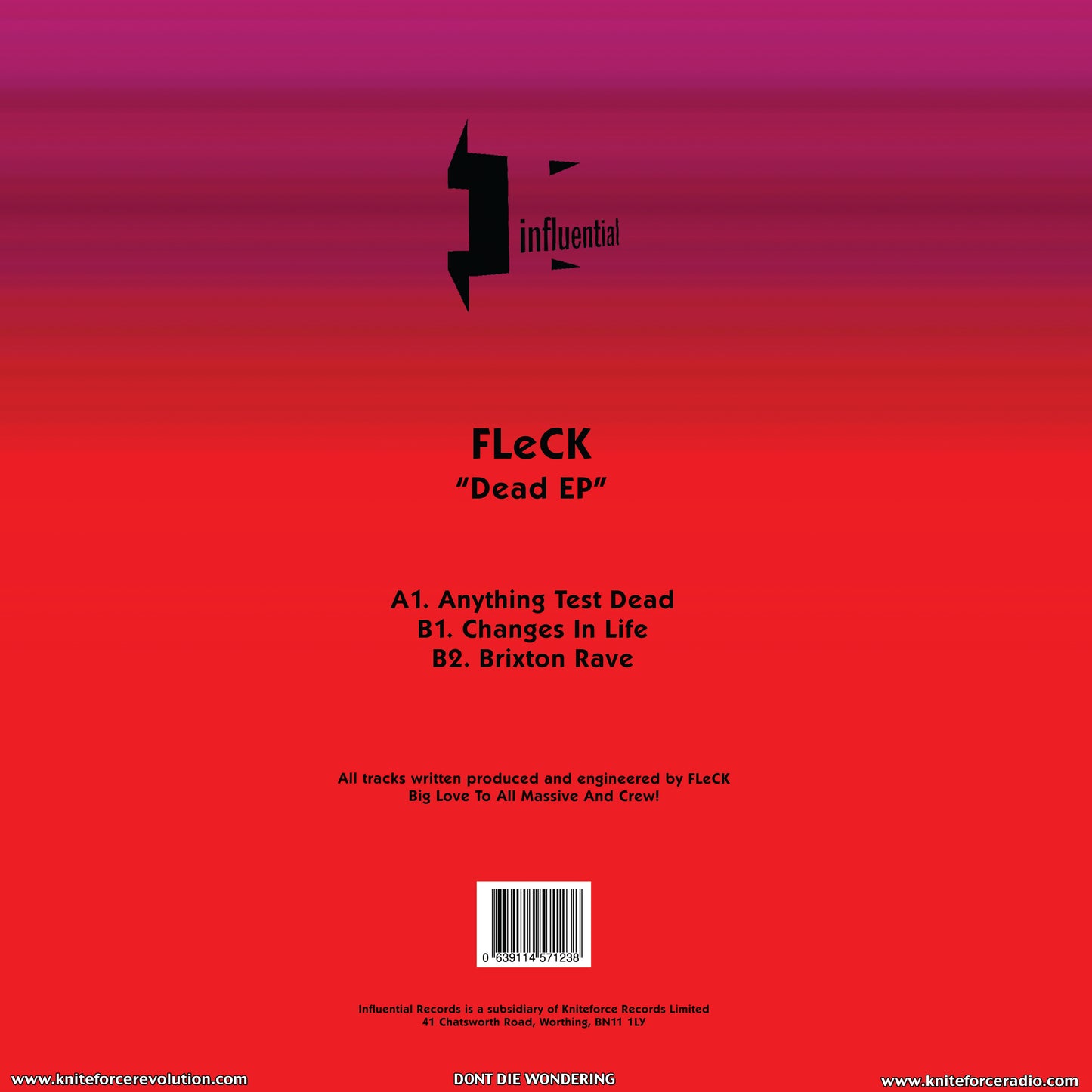 Fleck - Dead EP - Influential (12")
