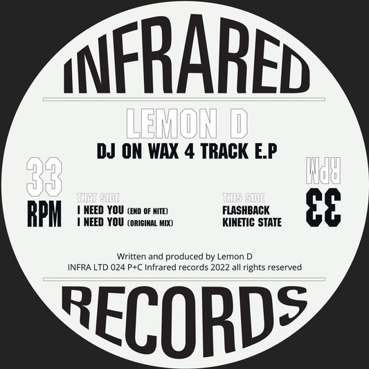 Lemon D - DJ On Wax 4 Track E.P - Infrared (12")