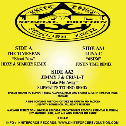 The Timespan / Luna C - 'The Remixes' Part 5 - Remix Records & Kniteforce (12")