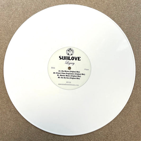 Sub Love - Legacy - Kniteforce Records (12",  White Vinyl)