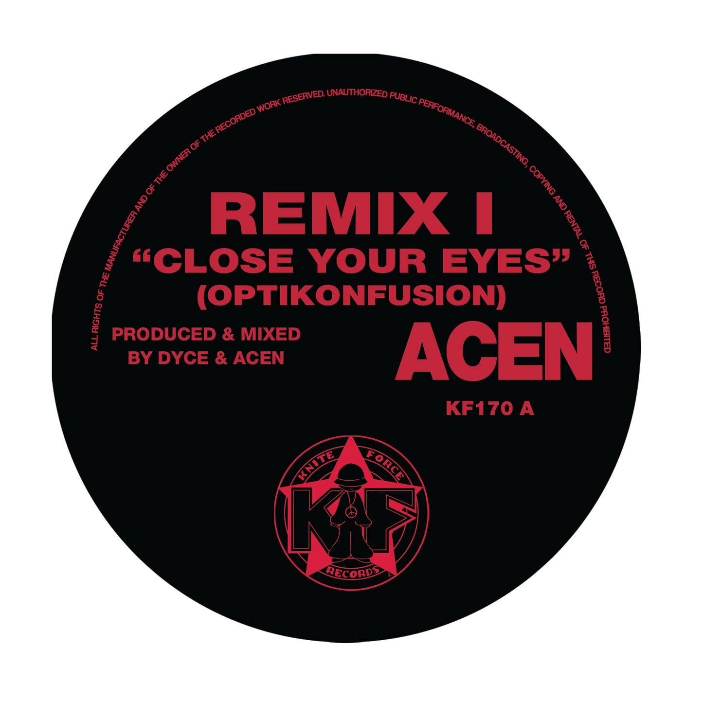 Acen - Close Your Eyes EP (New Old Art Edition) - Kniteforce Records (12")