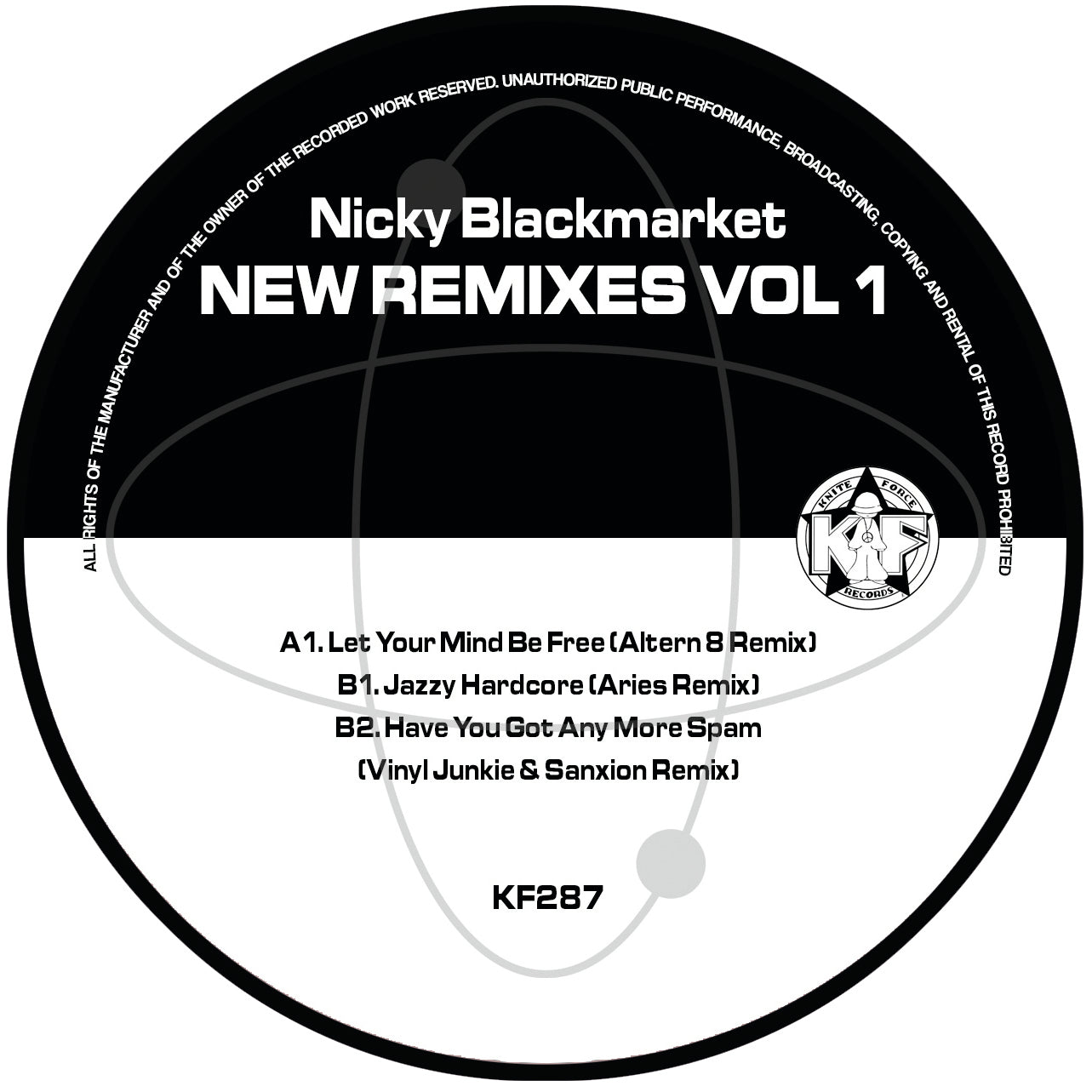 Nicky Blackmarket (Aka Nick O-D) - New Remixes Volume 1 EP - (12" Coloured Vinyl)
