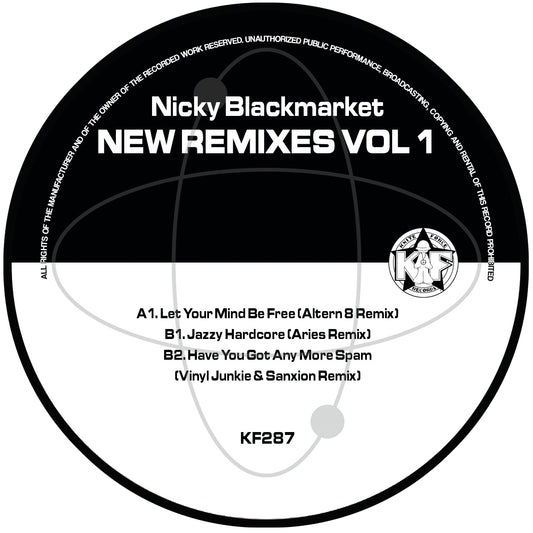 Nicky Blackmarket (Aka Nick O-D) - New Remixes Volume 1 EP - (12" Coloured Vinyl)