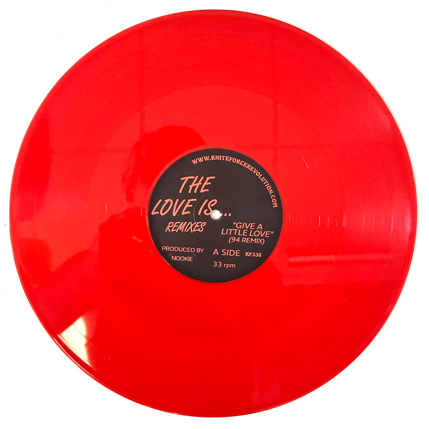 Nookie - The Love Is ... Remixes - Kniteforce Records (12" Red Vinyl) - Vinyl Junkie UK
