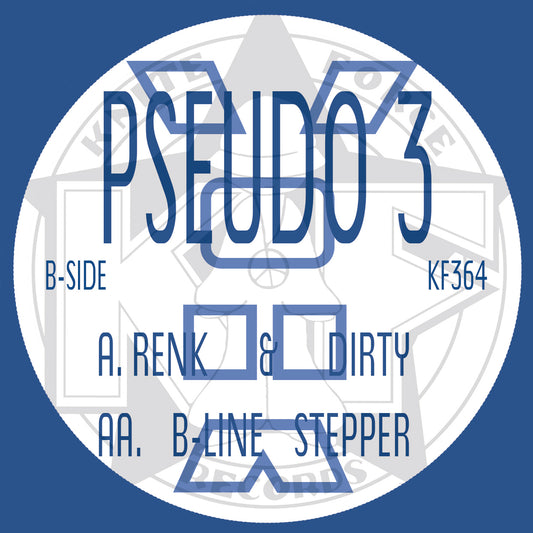 Pseudo 3 - Renk & Dirty - Kniteforce Records (12", Blue Vinyl)