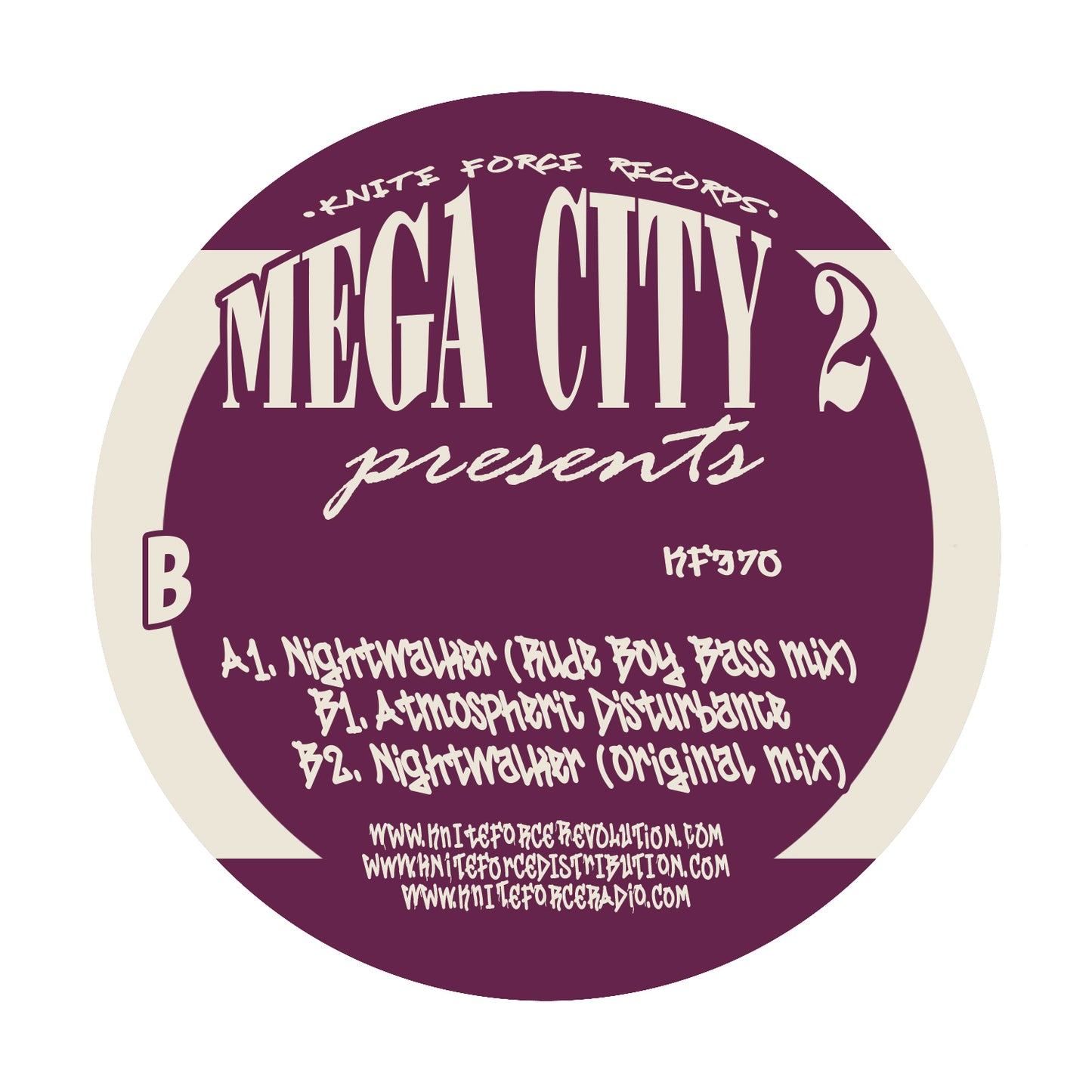 Mega City 2 - Nightwalker EP - Kniteforce Records (12")