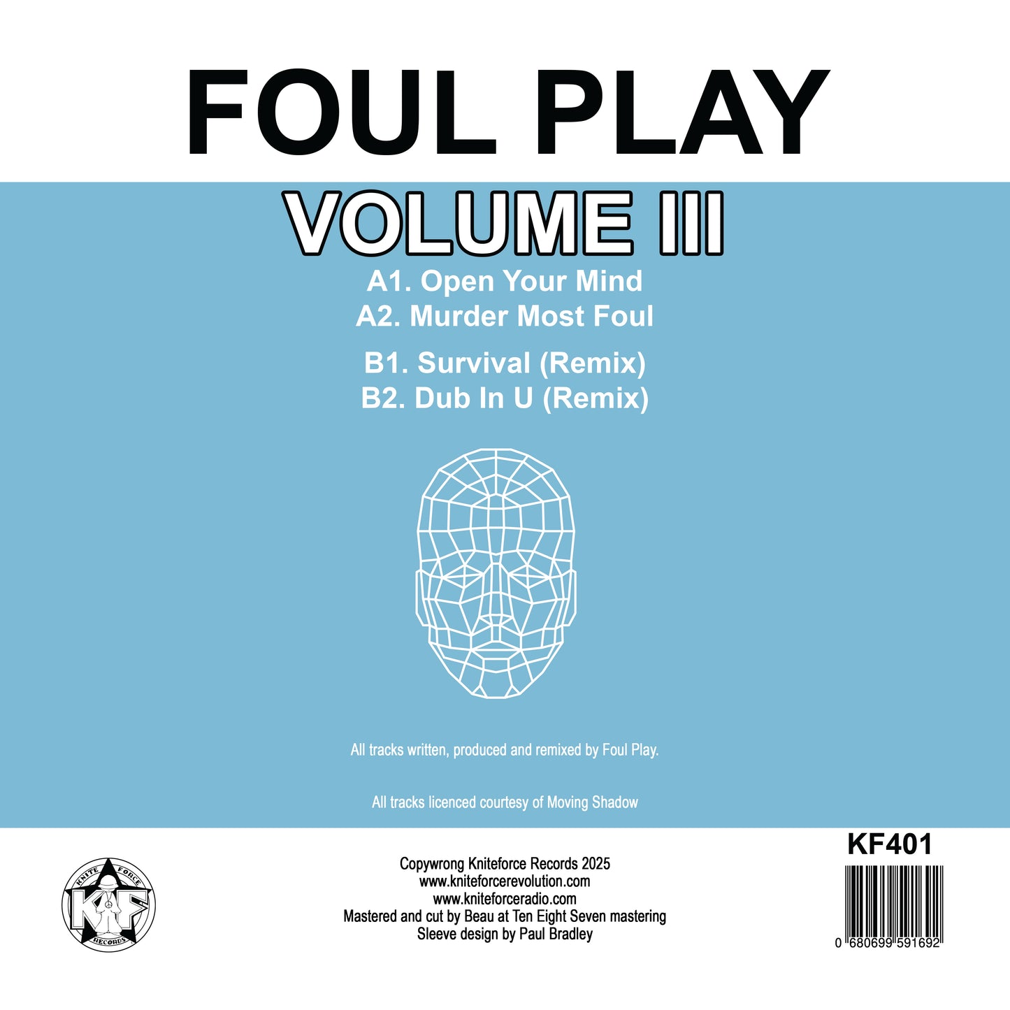 Foul Play - Vol III - Kniteforce Records (12")