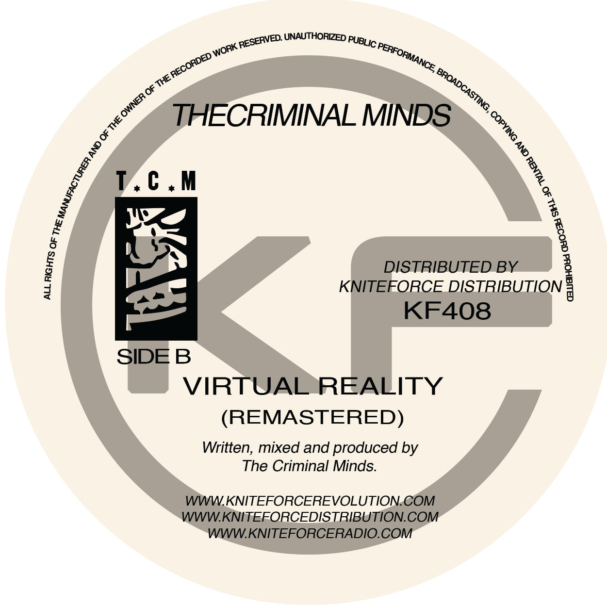 The Criminal Minds - Baptised By Dub - Kniteforce Records (12")